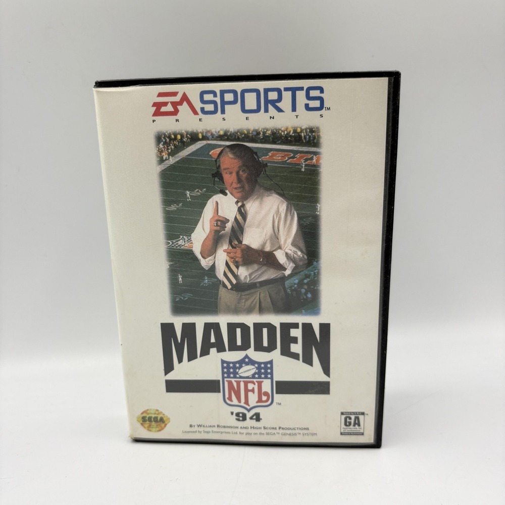 Vintage Madden NFL 94 Sega‎ Genesis Video Game EA Sports 1993 Football NTSC-U/C